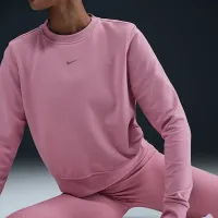 Nike Dri-FIT One женская Crew-Neck French Terry свитшот Pink