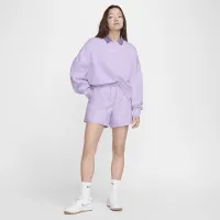 Nike Sportswear Essentials женская Repel Mid-Rise шорты цвет фиолетовый