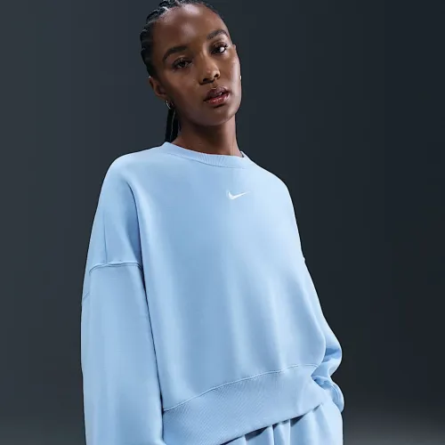 Nike Sportswear Phoenix Fleece женская Over-оверсайз Crew-Neck свитшот синий