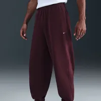 Nike Solo Swoosh мужские Cuffed Fleece Pants цвет красный