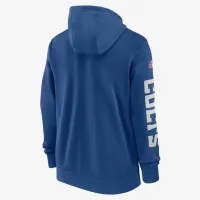 Indianapolis Colts Sideline Team Issue Club чоловічі Nike Full Zip Толстовка з капюшоном блакитний