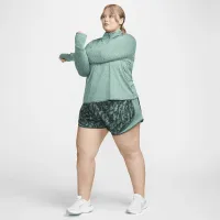 Nike Dri-FIT Swift Element UV женская 1/4-Zip Running Top (большие размеры) цвет зеленый
