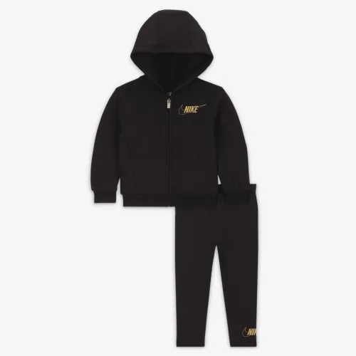 Nike Shine Full-Zip and лосіни комплект Baby 2-Piece Толстовка з капюшоном комплект колір чорний