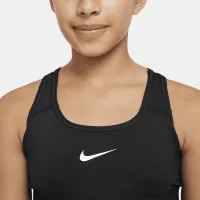Nike Big дитячі (Girls') Sports Bra колір чорний