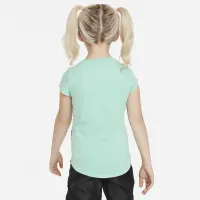Nike Swooshfetti Logo Tee Little Kids футболка цвет зеленый