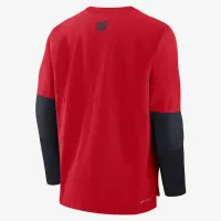 Washington Nationals Authentic Collection Player чоловічі Nike Dri-FIT MLB Pullover світшот колір червоний