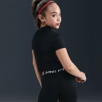 Nike Pro Big дитячі (Girls') Mid-Rise Single-Leg лосіни колір чорний