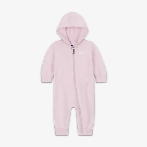 Nike Essentials Baby (0-9M) Hooded Coverall Pink