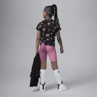Nike Jordan Icon Play Printed Bike шорты набор Little детские 2-Piece набор Pink