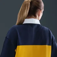 Nike Sportswear жіноча оверсайз Short-Sleeve Polo Top блакитний