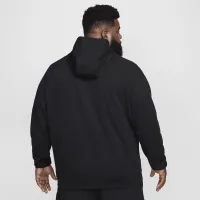 Nike Primary Fleece мужские Dri-FIT UV Pullover Performance Толстовка с капюшоном цвет черный