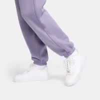 Nike Sportswear Phoenix Fleece женская С высокой Талией оверсайз Sweatpants цвет фиолетовый