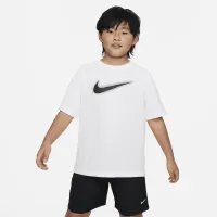 Nike Multi Big детские (для мальчиков) Dri-FIT Graphic тренировочные Top цвет белый