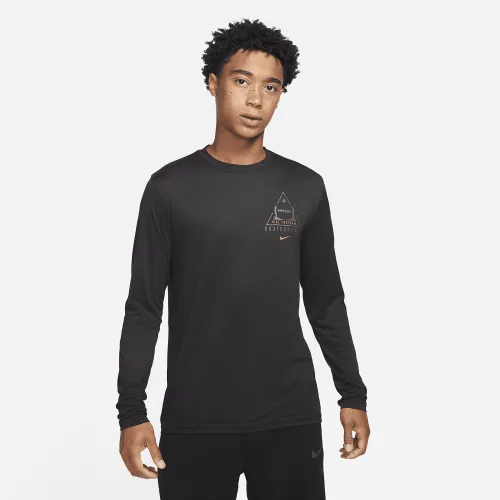 Nike Legend мужские Football Long-Sleeve футболка цвет черный