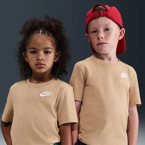 Nike Sportswear Little детские футболка цвет коричневый