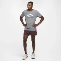 Nike Dri-FIT чоловічі Trail Running футболка колір сірий