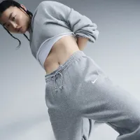 Nike Sportswear Phoenix Fleece жіноча З високою талією оверсайз Sweatpants колір сірий