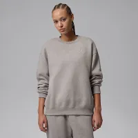 Nike Jordan Brooklyn Fleece женская Crew-Neck свитшот цвет серый