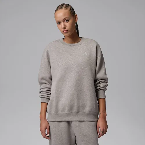 Nike Jordan Brooklyn Fleece женская Crew-Neck свитшот цвет серый