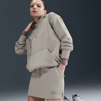 Nike Sportswear Phoenix Fleece женская юбка цвет серый