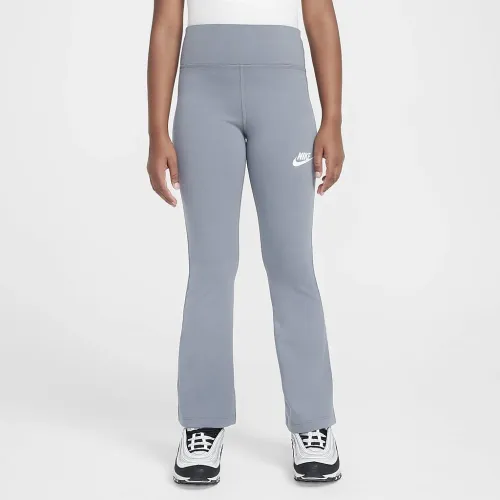 Nike Sportswear Classic Girls' З високою талією Flaколір червоний лосіни колір сірий