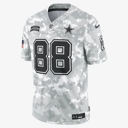 CeeDee Lamb Dallas Cowboys Salute to Service мужские Nike Dri-FIT NFL Limited Jersey цвет белый