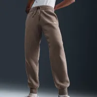 Nike Sportswear Phoenix Fleece женская Mid-Rise Sweatpants цвет коричневый