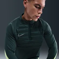 Nike Academy Winter Warrior чоловічі Therma-FIT 1/2-Zip Soccer Top колір зелений