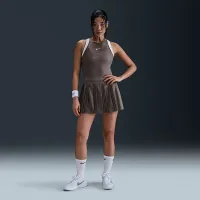 NikeCourt Slam жіноча Dri-FIT Tennis Tank Top колір сірий