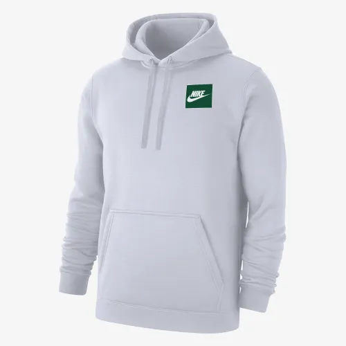 Nike Club Fleece чоловічі Pullover Толстовка з капюшоном колір білий