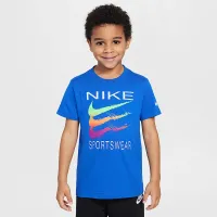 Nike Sportswear Little дитячі Sportswear Swoosh футболка блакитний