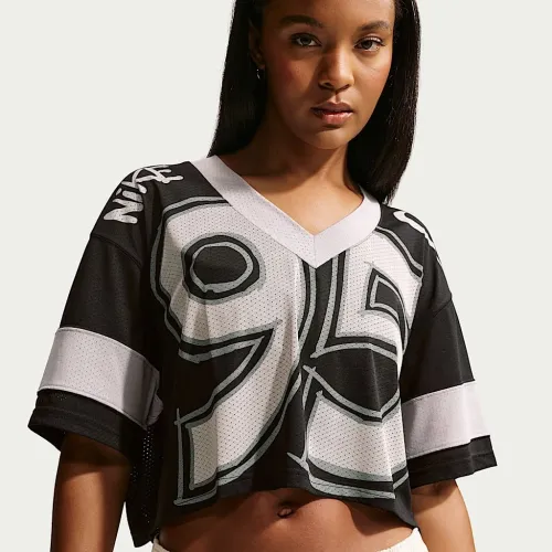 Nike Sportswear женская оверсайз Cropped Jersey цвет черный