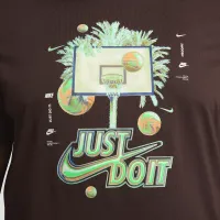 Nike чоловічі баскетбольні футболка колір коричневий