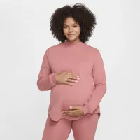 Nike (M) One женская Reversible French Terry Pullover Top (Maternity) Pink