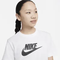 Nike Sportswear Big детские (Girls') футболка цвет белый