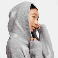 Nike Sportswear Phoenix Cozy Букле женская Loose Long Knit Cardigan цвет серый