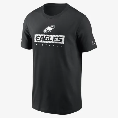Philadelphia Eagles Sideline Team Issue чоловічі Nike Dri-FIT NFL футболка колір чорний