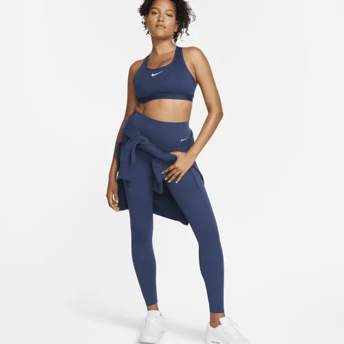 Nike Universa жіноча Medium-Support З високою талією Full-Length лосіни з кишенямиблакитний