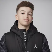 Nike Jordan Big детские Faux Down Куртка цвет серый