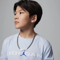 Nike Jordan Big дитячі Baseline Long Sleeve футболка блакитний