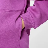Nike Sportswear Club Fleece Big детские оверсайз Full-Zip Толстовка с капюшоном цвет фиолетовый