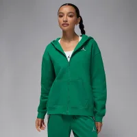 Nike Jordan Brooklyn Fleece жіноча Full-Zip Толстовка з капюшоном колір зелений