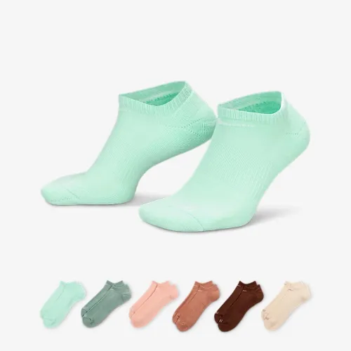 Nike Everyday Plus Cushioned тренировочные No-Show носки (6 пары) многоцветный