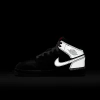 Nike Air Jordan 1 Mid Big детские Кроссовки цвет черный