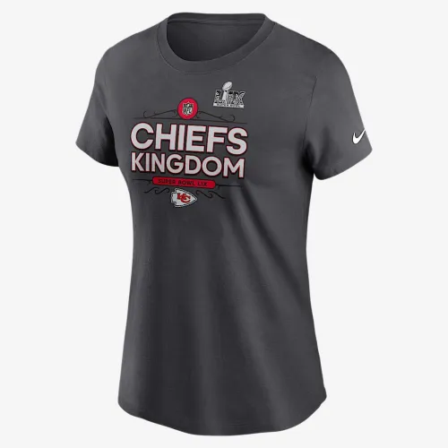 Kansas City Chiefs Super Bowl LIX Bound Local жіноча Nike NFL футболка колір сірий