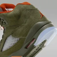 Nike Air Jordan 5 Retro Big детские Кроссовки цвет зеленый