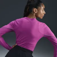 Nike Running Division жіноча Long-Sleeve Running Top колір фіолетовий