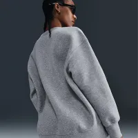 Nike Sportswear Phoenix Fleece женская оверсайз Crew-Neck свитшот цвет серый
