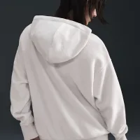 Nike Sportswear Phoenix Plush женская оверсайз Cozy Fleece Full-Zip Толстовка с капюшоном цвет коричневый