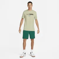 Nike Dri-FIT мужские Fitness футболка цвет зеленый
